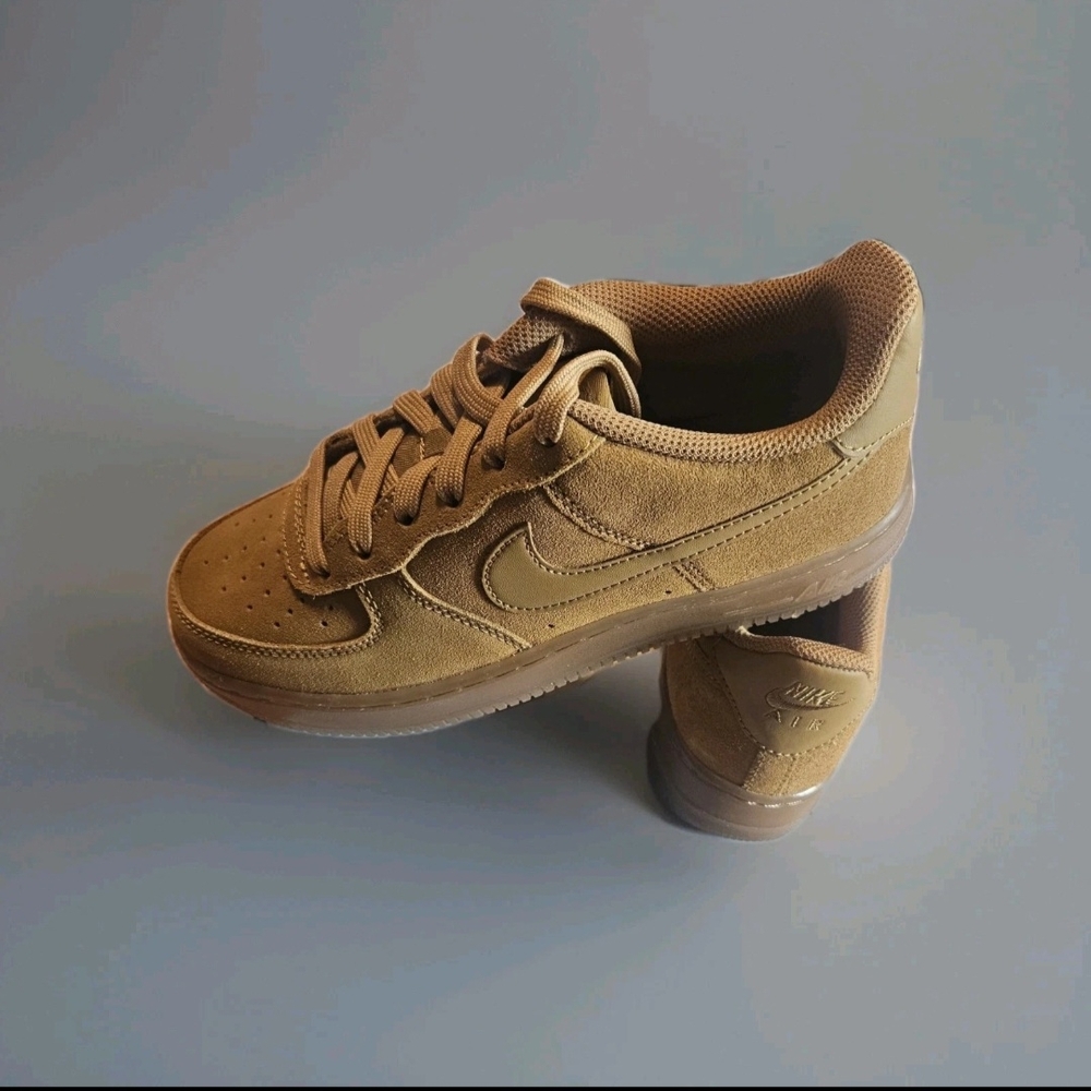 Nike Air Force 1 LV8 3 (GS) Wheat/Gum Light Brown Big Kids SIZE 5 NEW - Picture 5 of 9